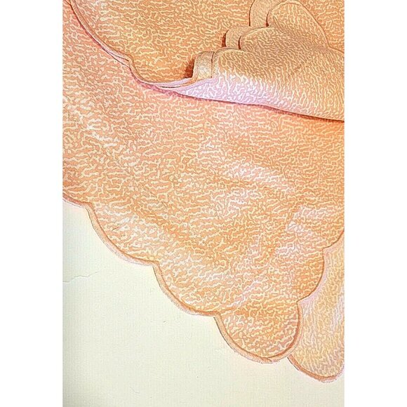 2 France French Scalloped Square Pillow Sham 100% Cotton...